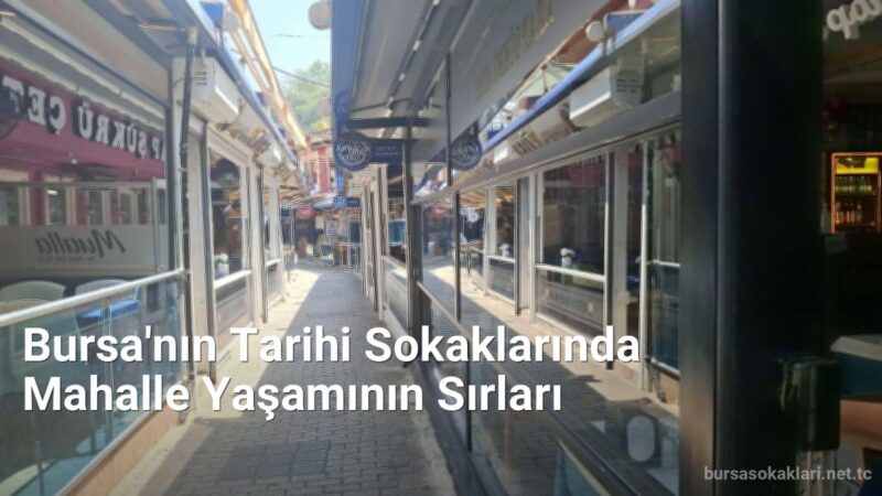 Bursa'nın Tarihi Sokaklarında Mahalle Yaşamının Sırları - bursasokaklari.net.tc